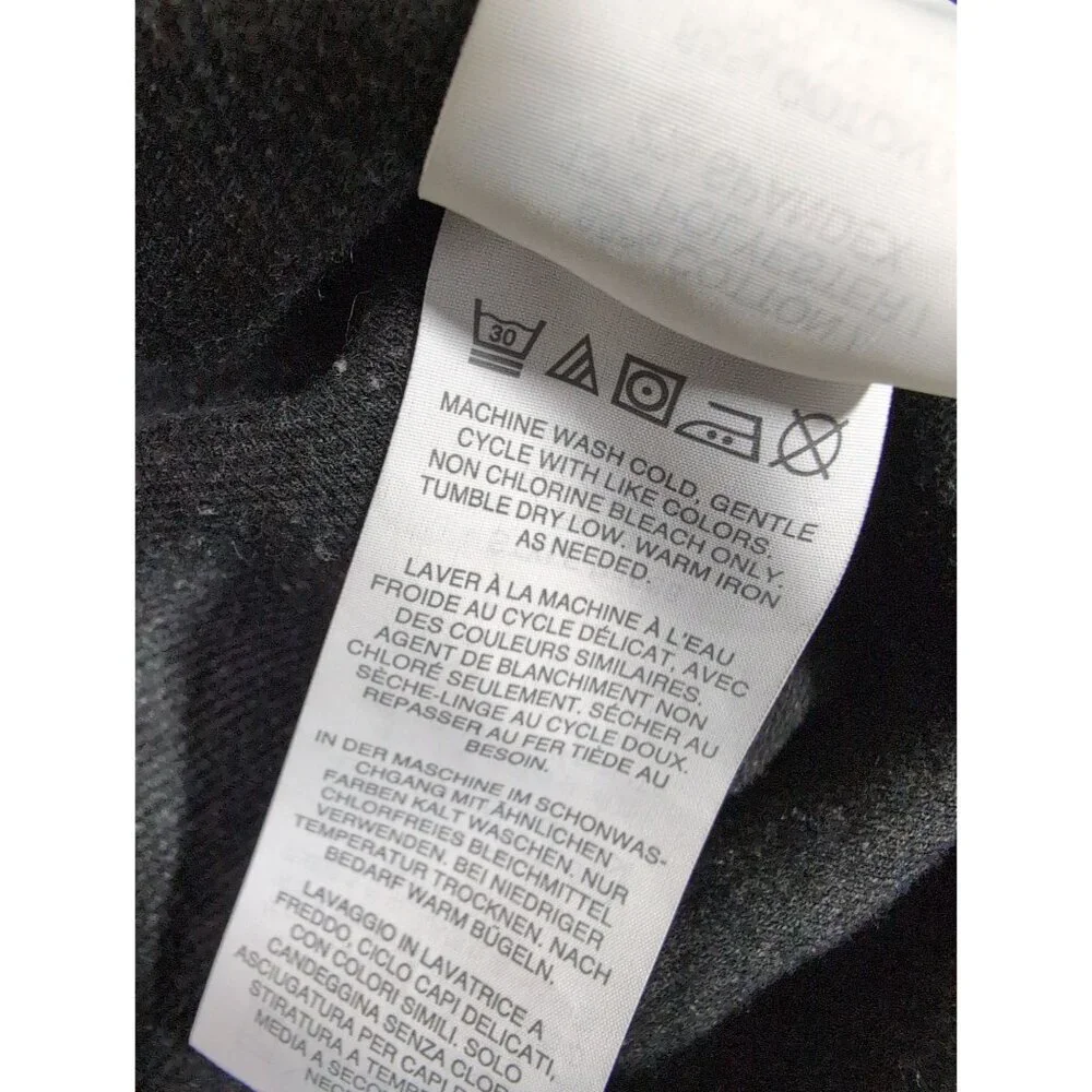 J Crew Knit Goods NY Pullover Shirt‎ Women M Black Long Sleeve Casual Chore Barn